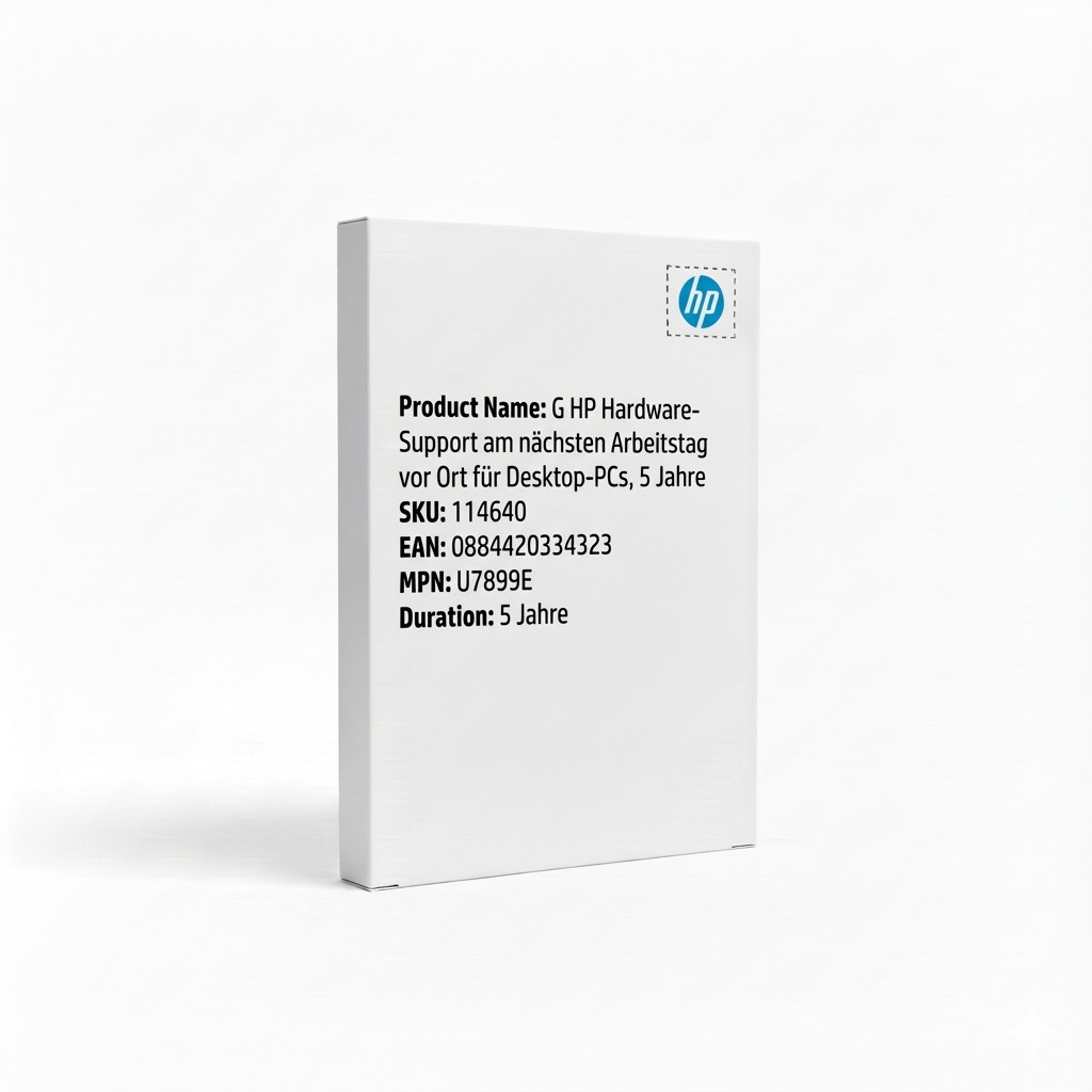 G HP Hardware-Support am nächsten Arbeitstag vor Ort für Desktop-PCs, 5 Jahre
