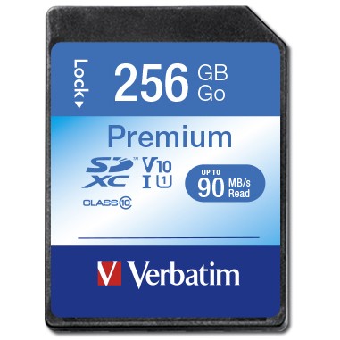CARD 256GB Verbatim XC Premium Class 10 extern retail