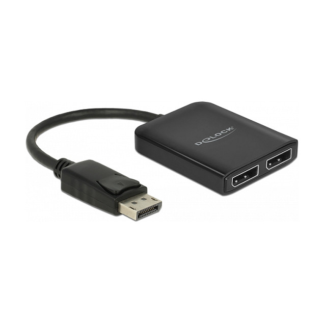 DELOCK DisplayPort 1.4 Splitter 1 x DisplayPort zu 2 x DisplayPort MST