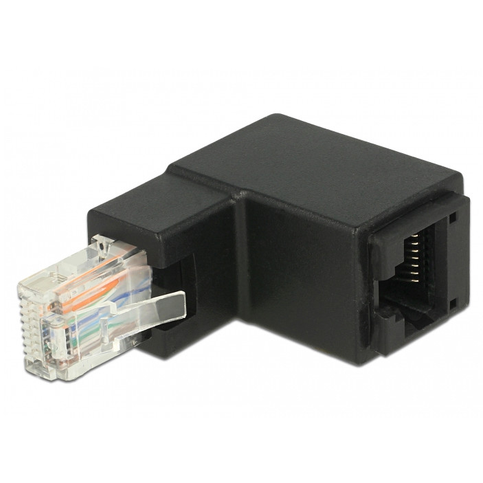 Netzwerkadapter - RJ-45 (M) gewinkelt bis RJ-45 (W)