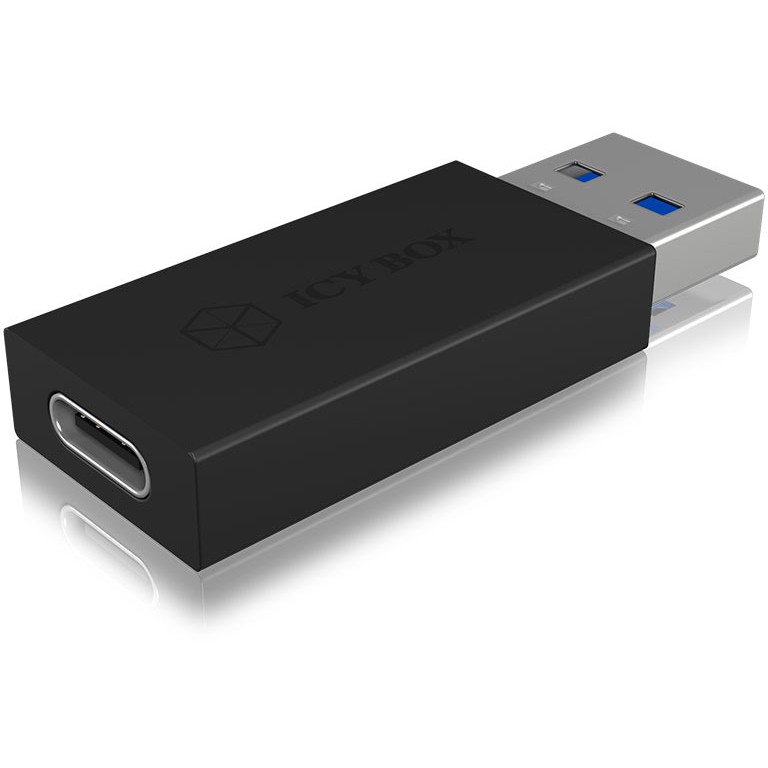 Adapter ICY BOX USB-A > USB-C Black (M)