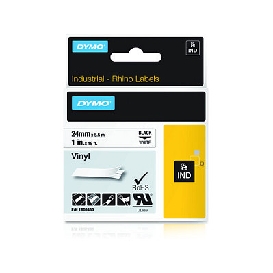 Dymo Rhino Capture CA-1805430 schwarz auf weiß 2,4cm x 5,5m