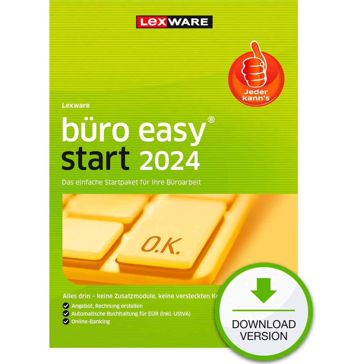 Lexware Büro Easy Start 2024 - 1 Device, 1 Year - ESD-DownloadESD