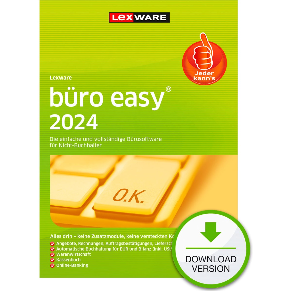Lexware Büro Easy 2024 - 1 Device, 1 Year - ESD-DownloadESD