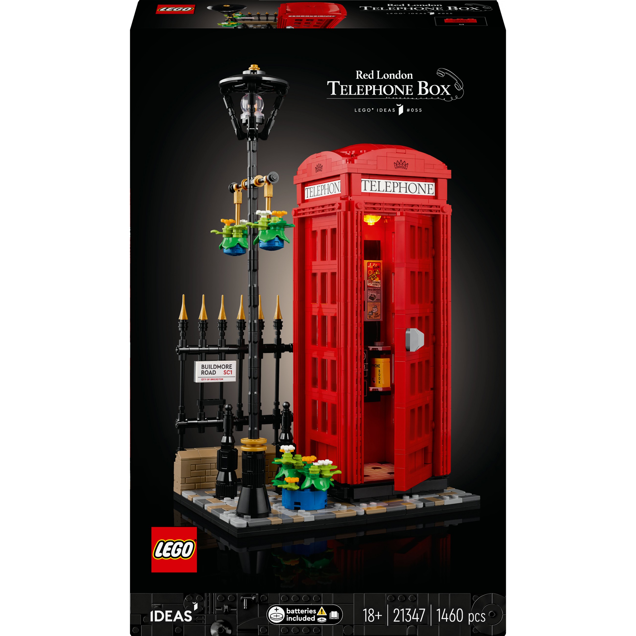 LEGO Ideas Rote Londoner Telefonzelle 21347