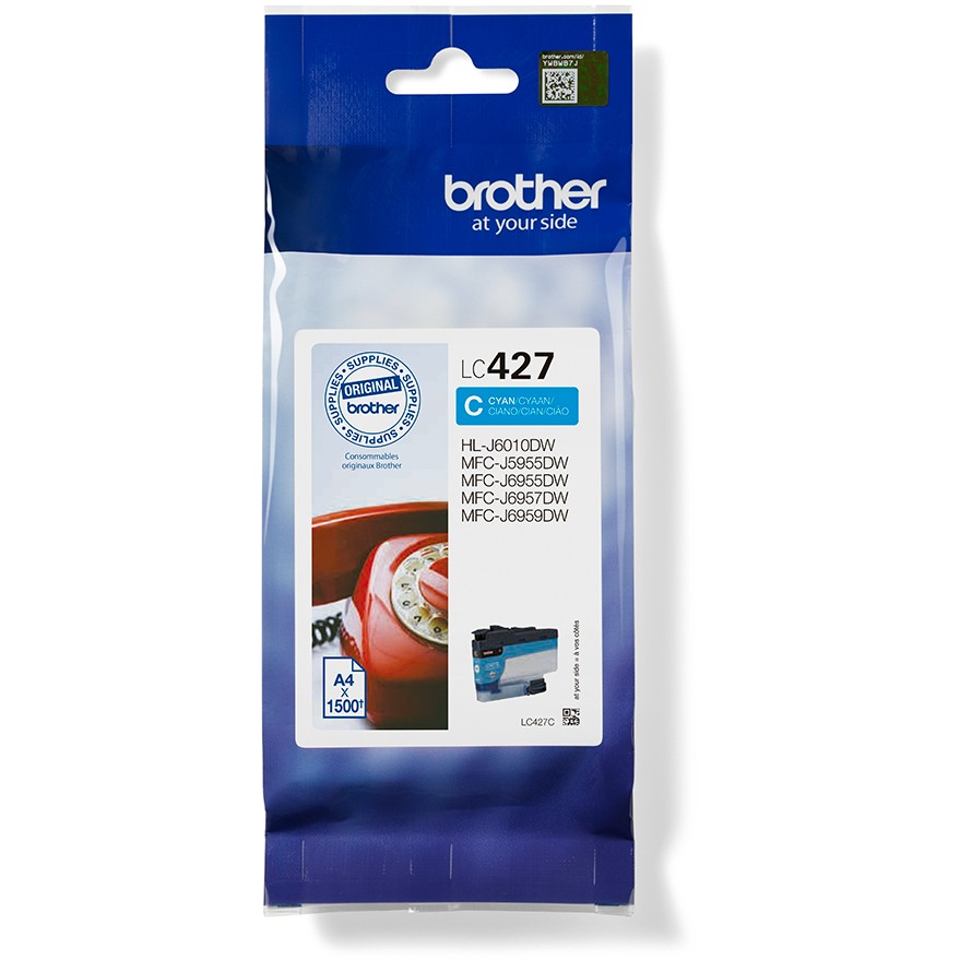 Brother Tinte LC-427C Cyan bis zu 1.500 Seiten nach ISO/IEC 24711