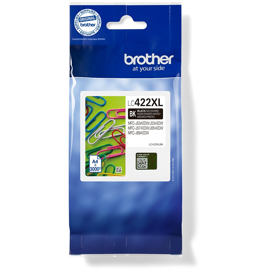 Brother LC422XLBK HY Ink Cartridge For BH19M/B Compatible with MFC-J5340DW MFC-J5740DW MFC-J6540DW MFC-J6940DW 3000 pages