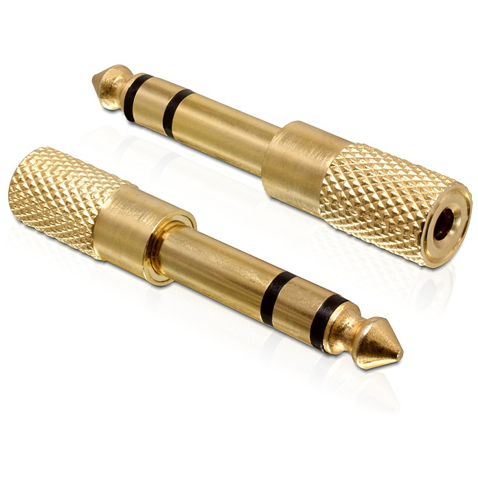 Klinke Adapter Delock 3,5mm -> 6,3mm Bu