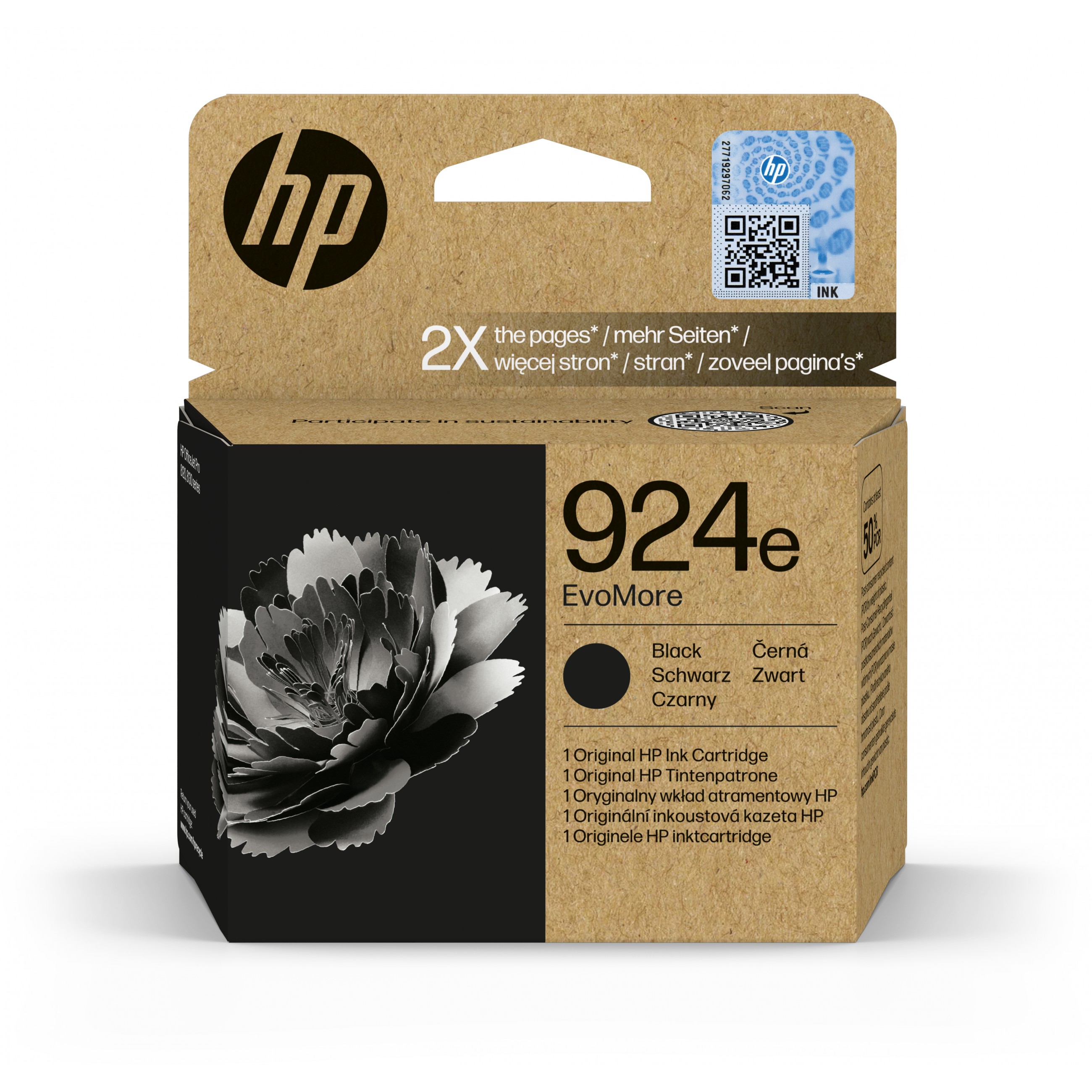 HP 924e EvoMore Black Original Ink Cartridge
