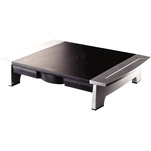 Fellowes Office Suites Standard Monitor Ständer Schwarz - Silber
