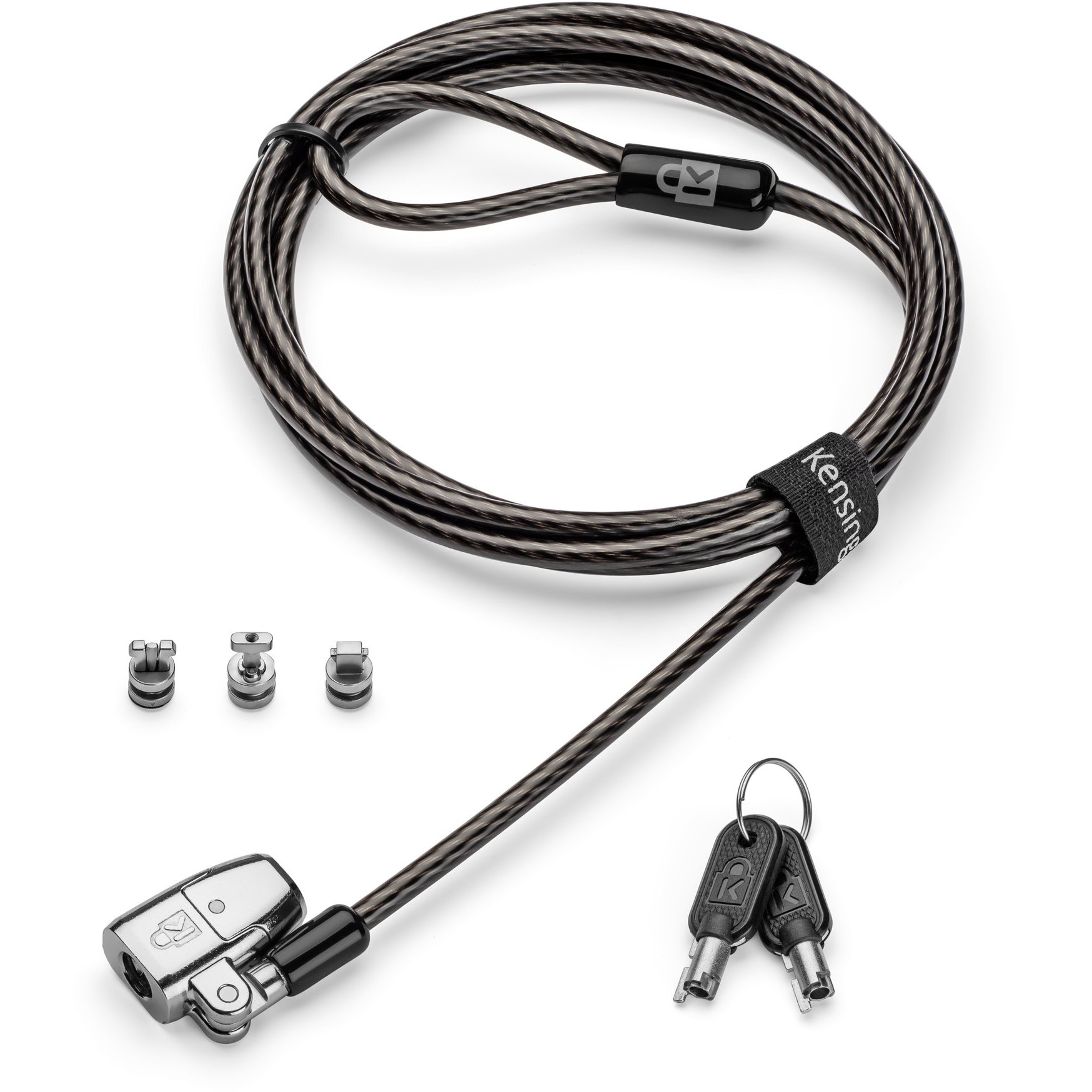 KENSINGTON ClickSafe 2.0 Universelles 3-in-1 Laptopschloss T-Bar Nano & Wedge-Shaped