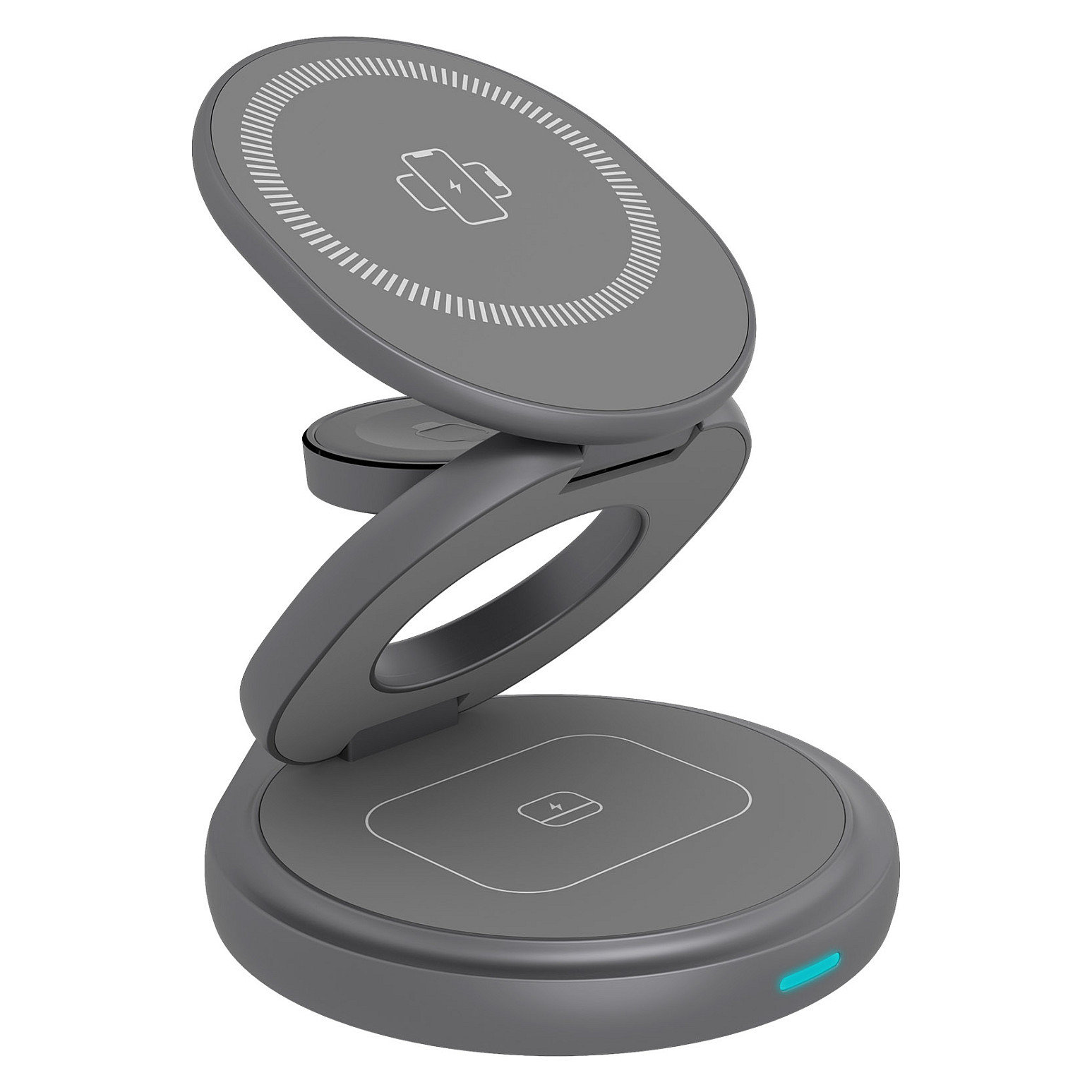 ICY BOX 3-in-1 Magnetische Ladestation Apple Watch/ IPhone/ AirPods Faltbar