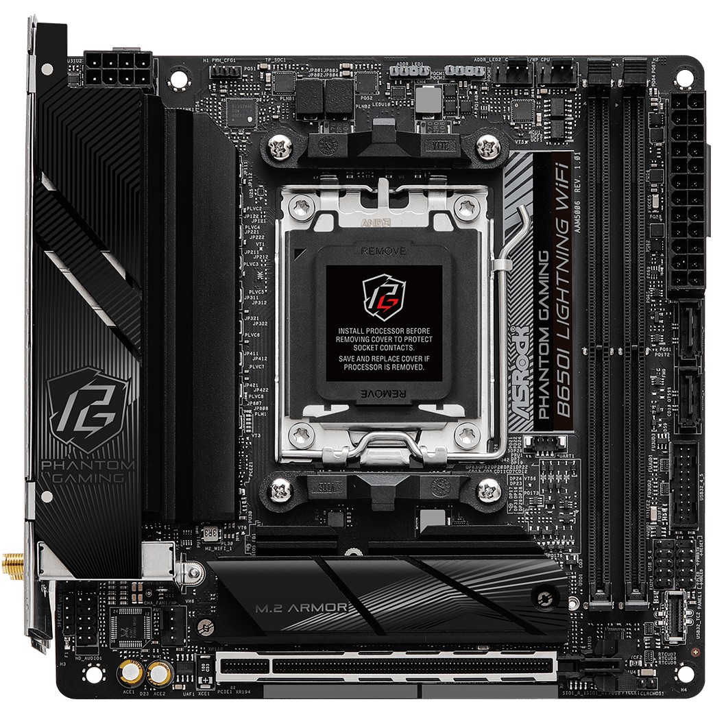 B650I Lightning WiFi AM5 mITX HDMI DDR5 retail - AMD Sockel AM5 (Ryzen Zen4)