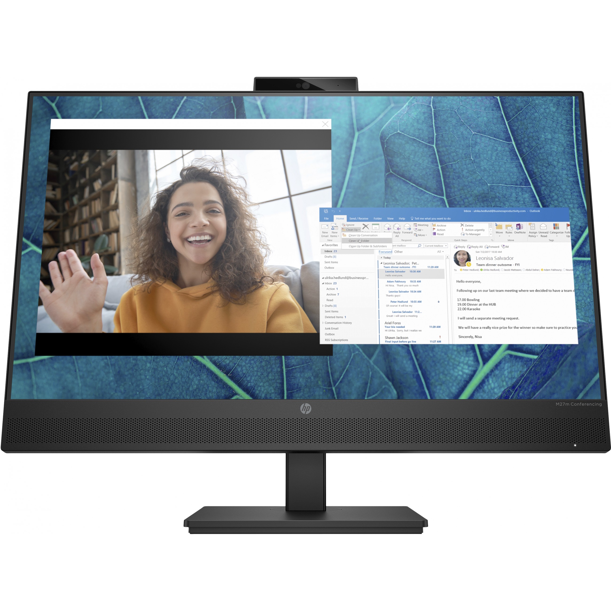 HP M27m Conferencing Monitor 68.6 cm (27)LED.HDMI.DisplayPort.USB-C.SP