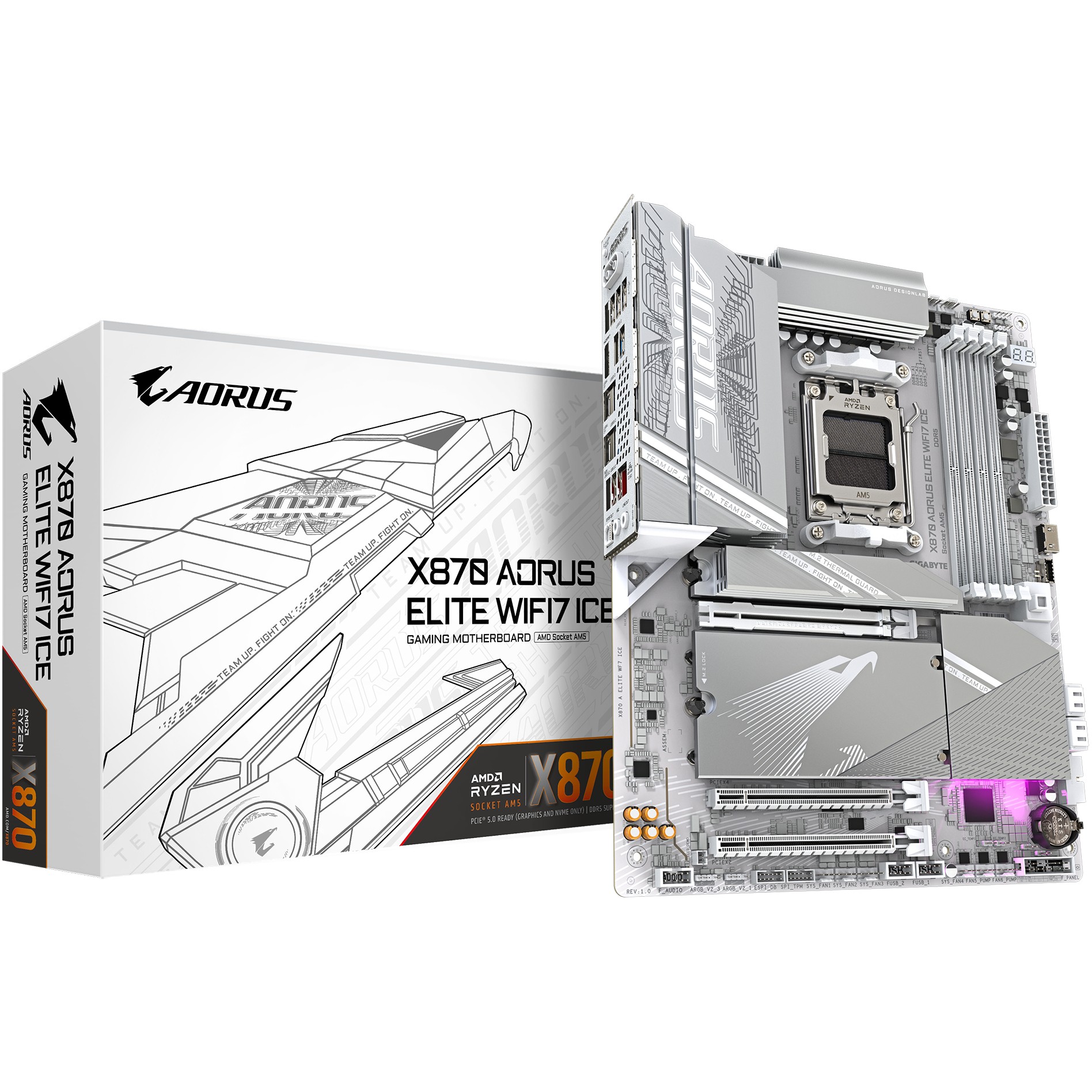 AM5 Gigabyte X870 AORUS ELITE WF7 ICE