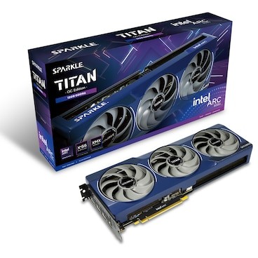 B580 12GB Sparkle Intel Arc Guardian Luna OC GDDR6 white 3 Fan