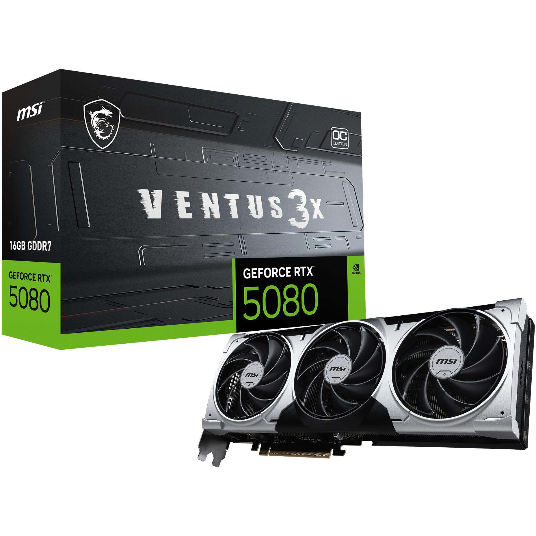 RTX 5080 16GB MSI Ventus 3X OC Plus GDDR7 3Fan