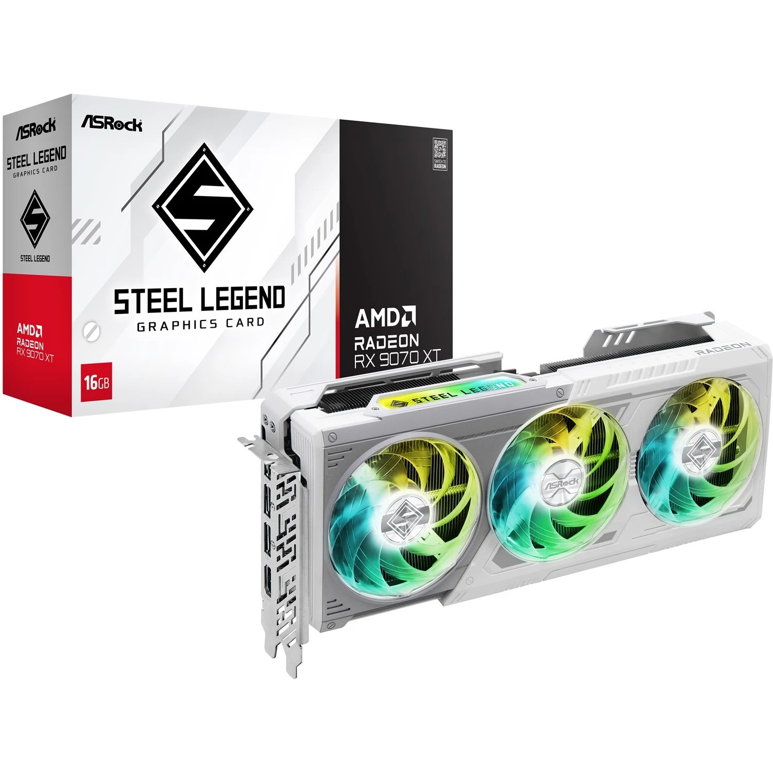 RX 9070XT 16GB ASRock Radeon Steel Legend GDDR6 3Fan