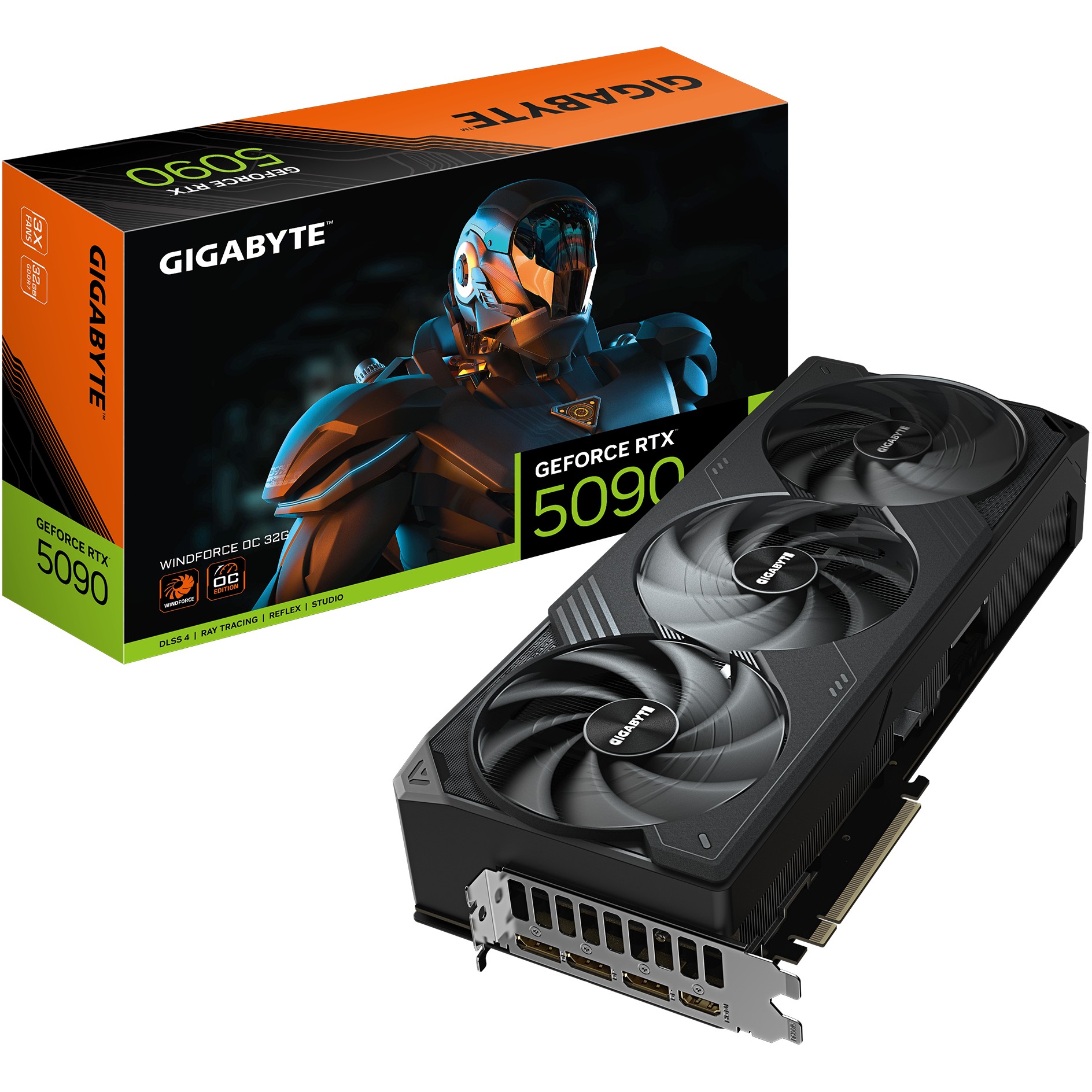 RTX 5090 32GB Gigabyte Windforce OC GDDR7 3Fan