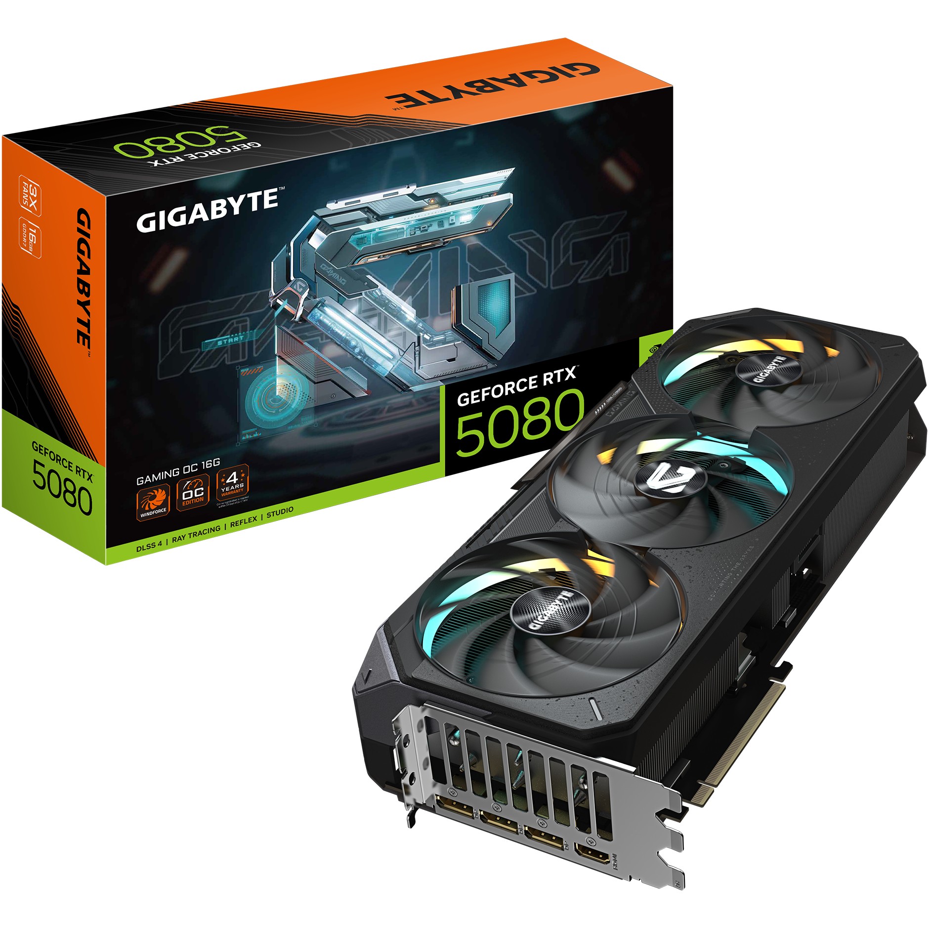 RTX 5080 16GB Gigabyte Gaming OC GDDR7 3Fan