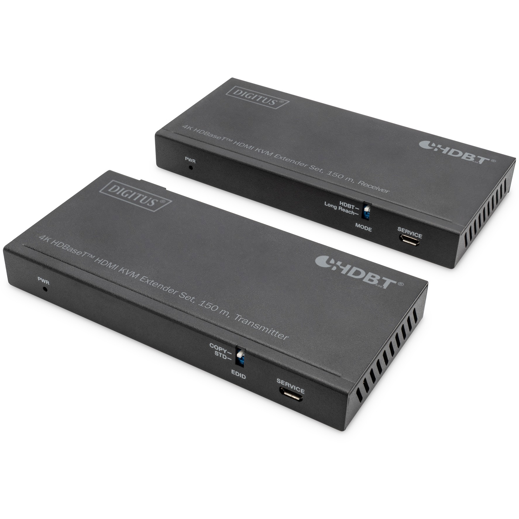 DIGITUS 4K HDBaseT HDMI KVM Extender Set USB 2.0 150m