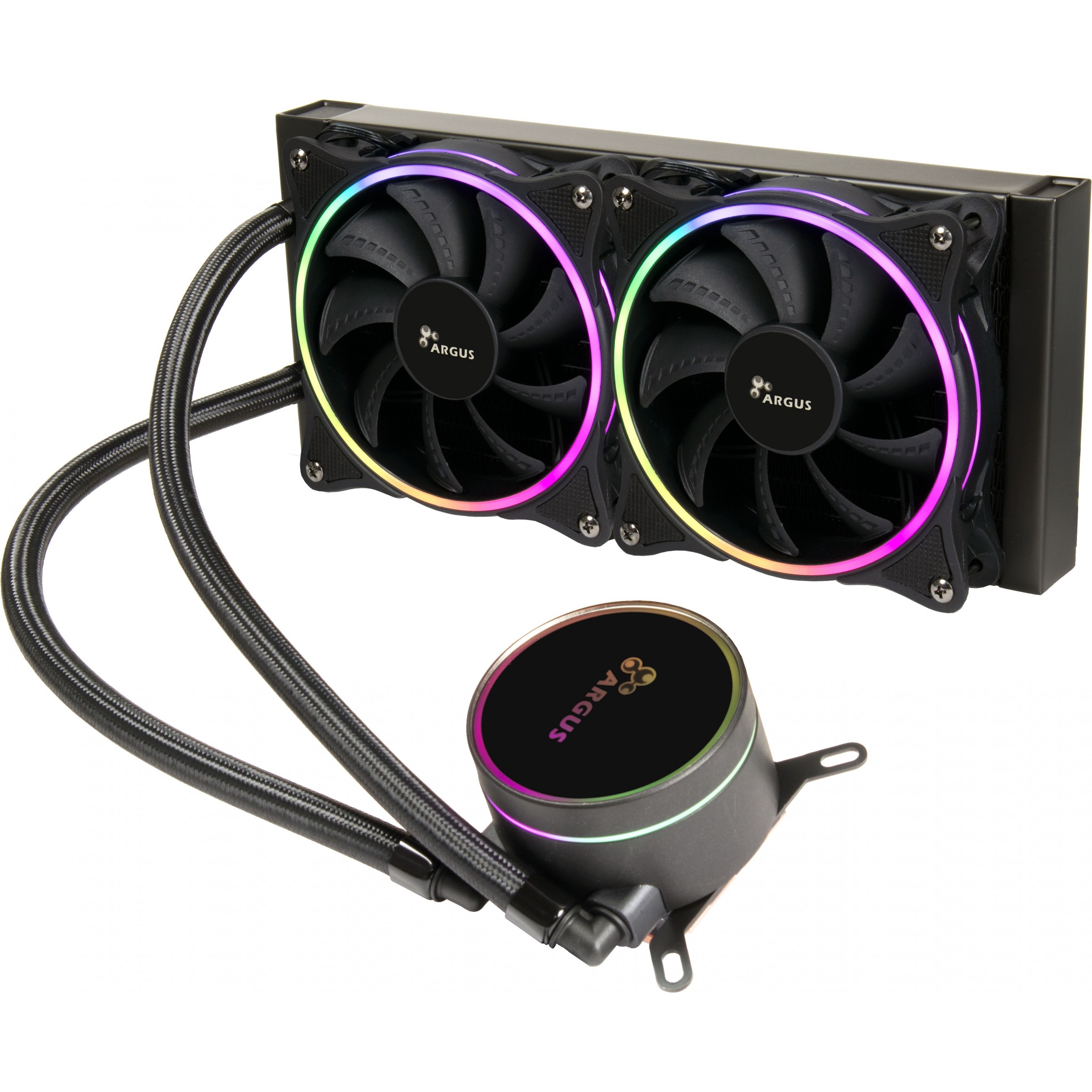 K Cooler Inter-Tech Wasserkühlung CPU Argus Iceman LC-240 RGB