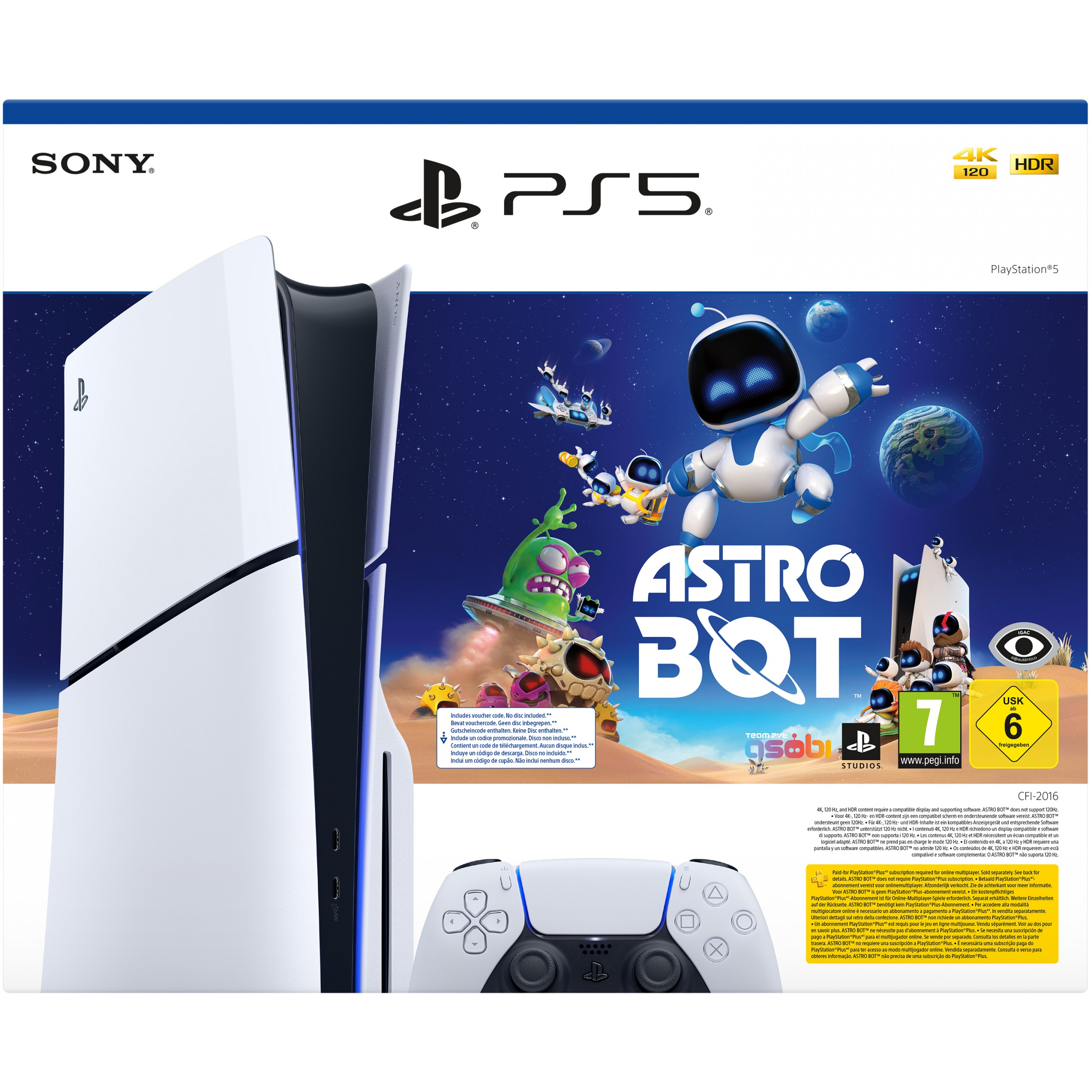 Sony PlayStation 5 Slim 1TB Astro Bot Bundle weiß