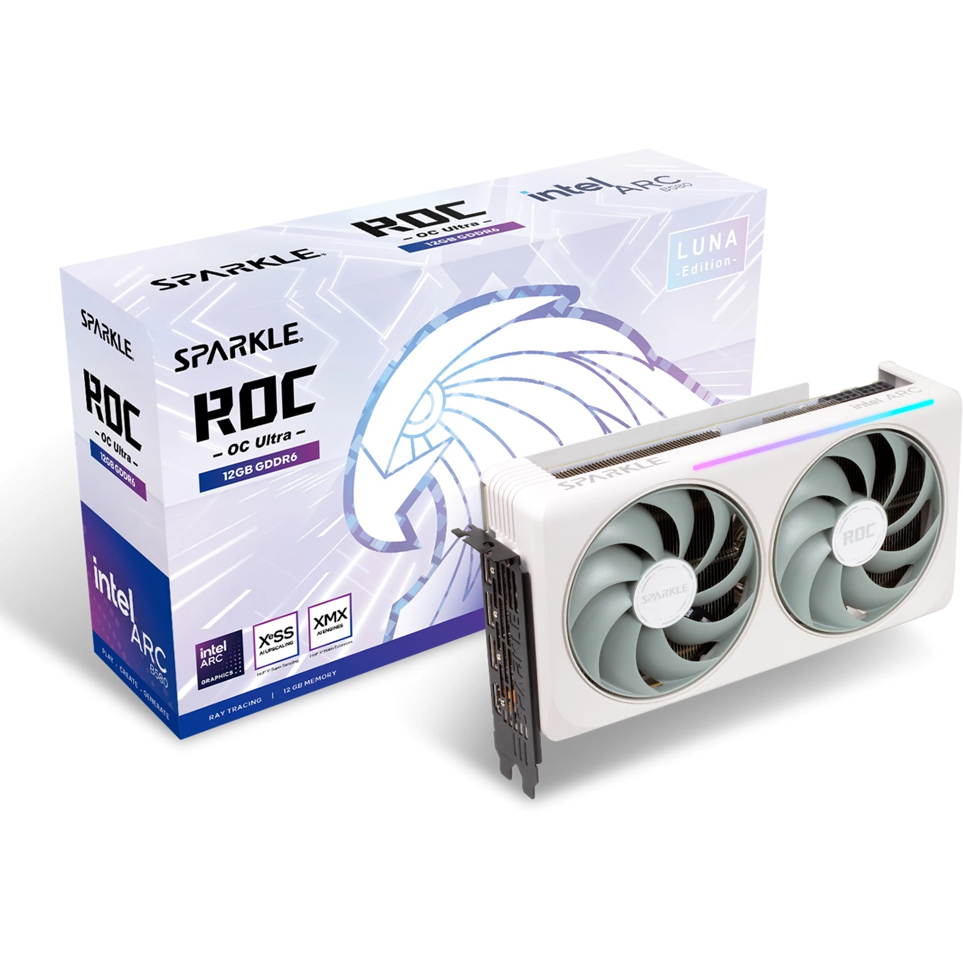 B580 12GB Sparkle Intel Arc ROC Luna OC Ultra GDDR6