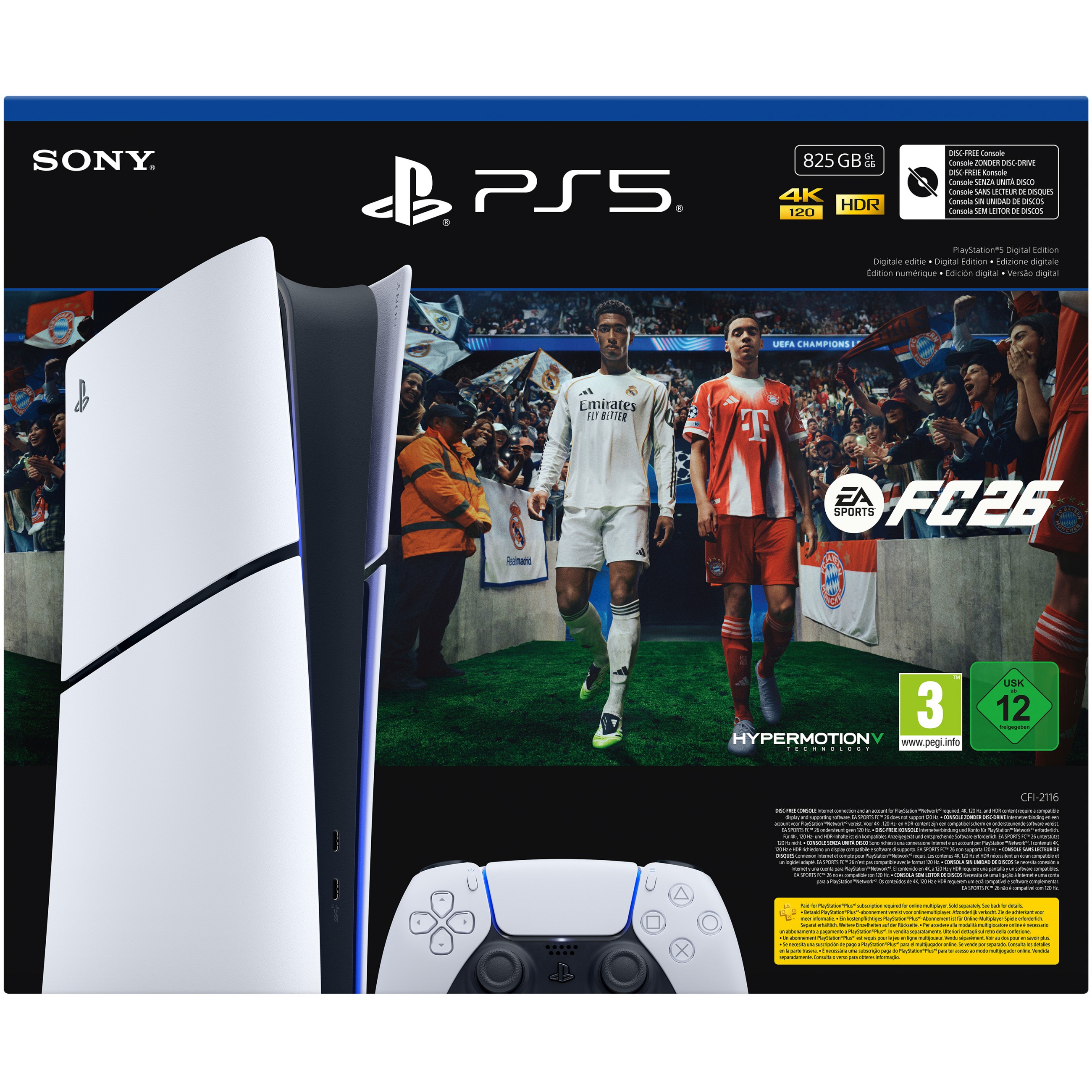 SONY Sony PlayStation 5 Slim Digital Edition 825GB EA SPORTS FC 26 Bundle
