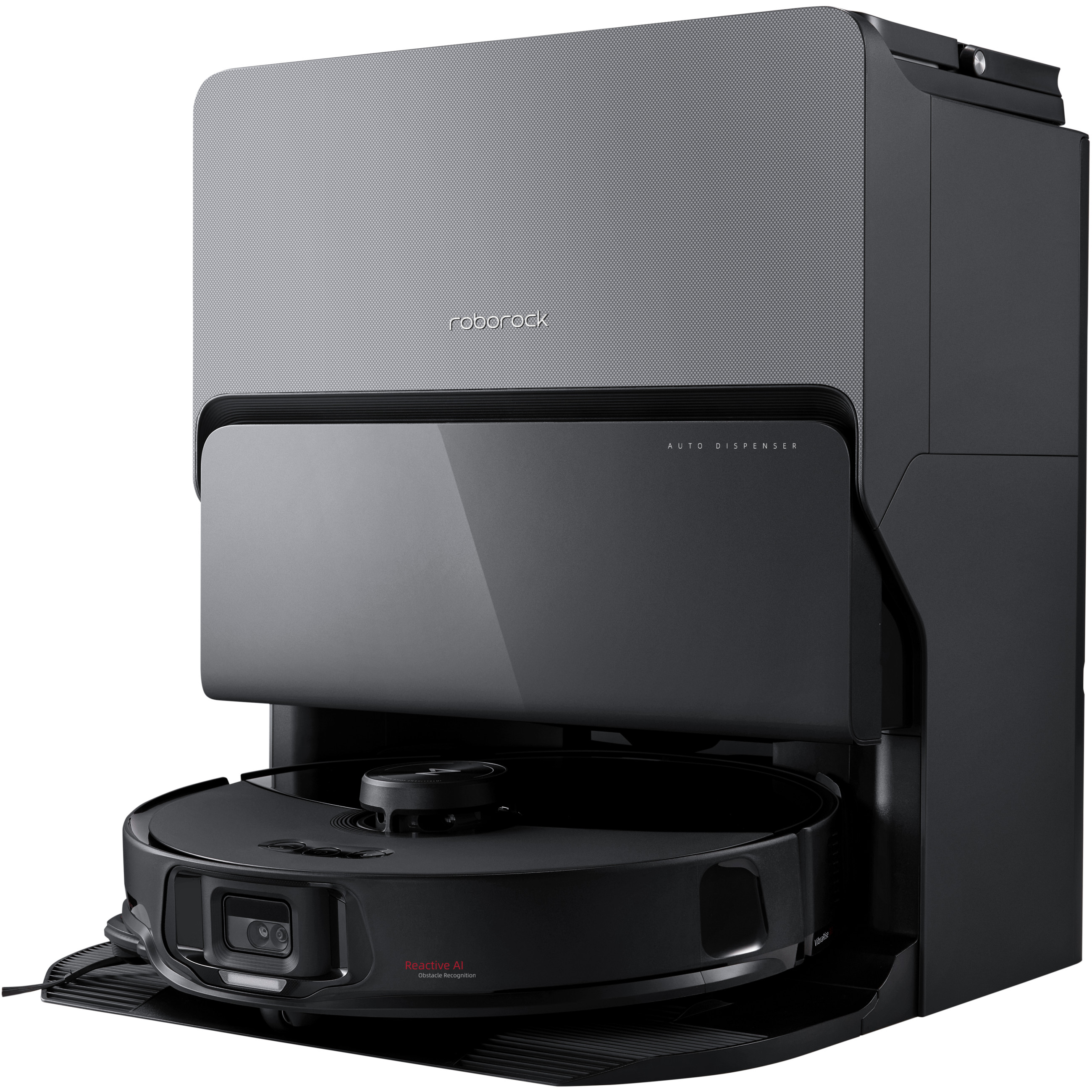 Roborock S8 MaxV Ultra, Kombi, Schwarz, Rund, Staubbeutel, 0,27 l, 67 dB