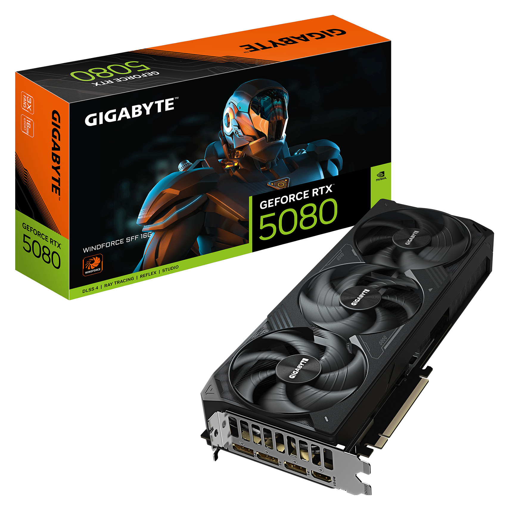 RTX 5080 16GB Gigabyte Windforce SFF GDDR7 3Fan