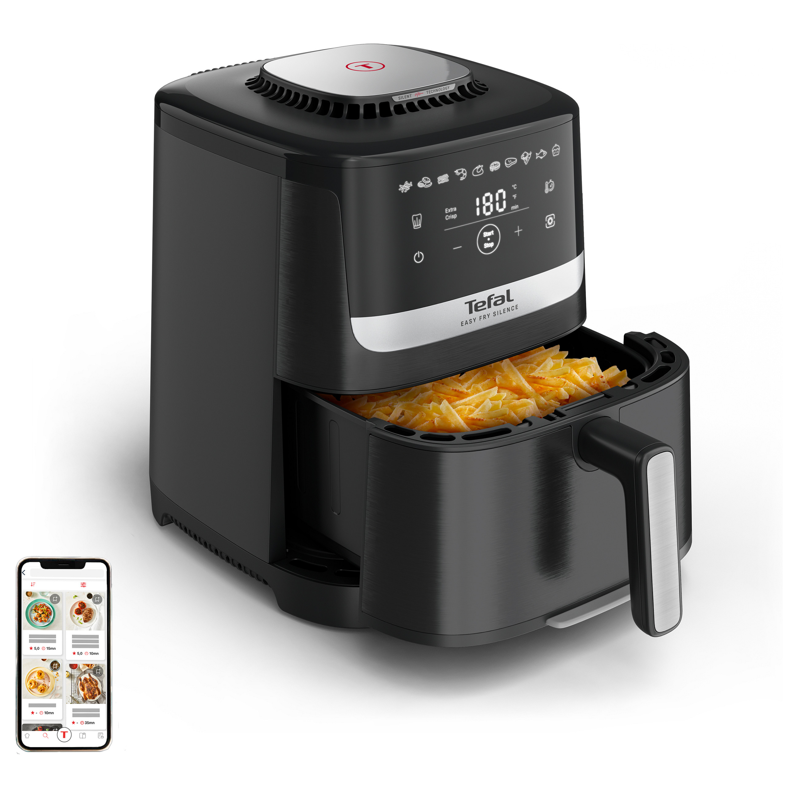 Tefal Easy Fry Silence Heißluftfritteuse XL
