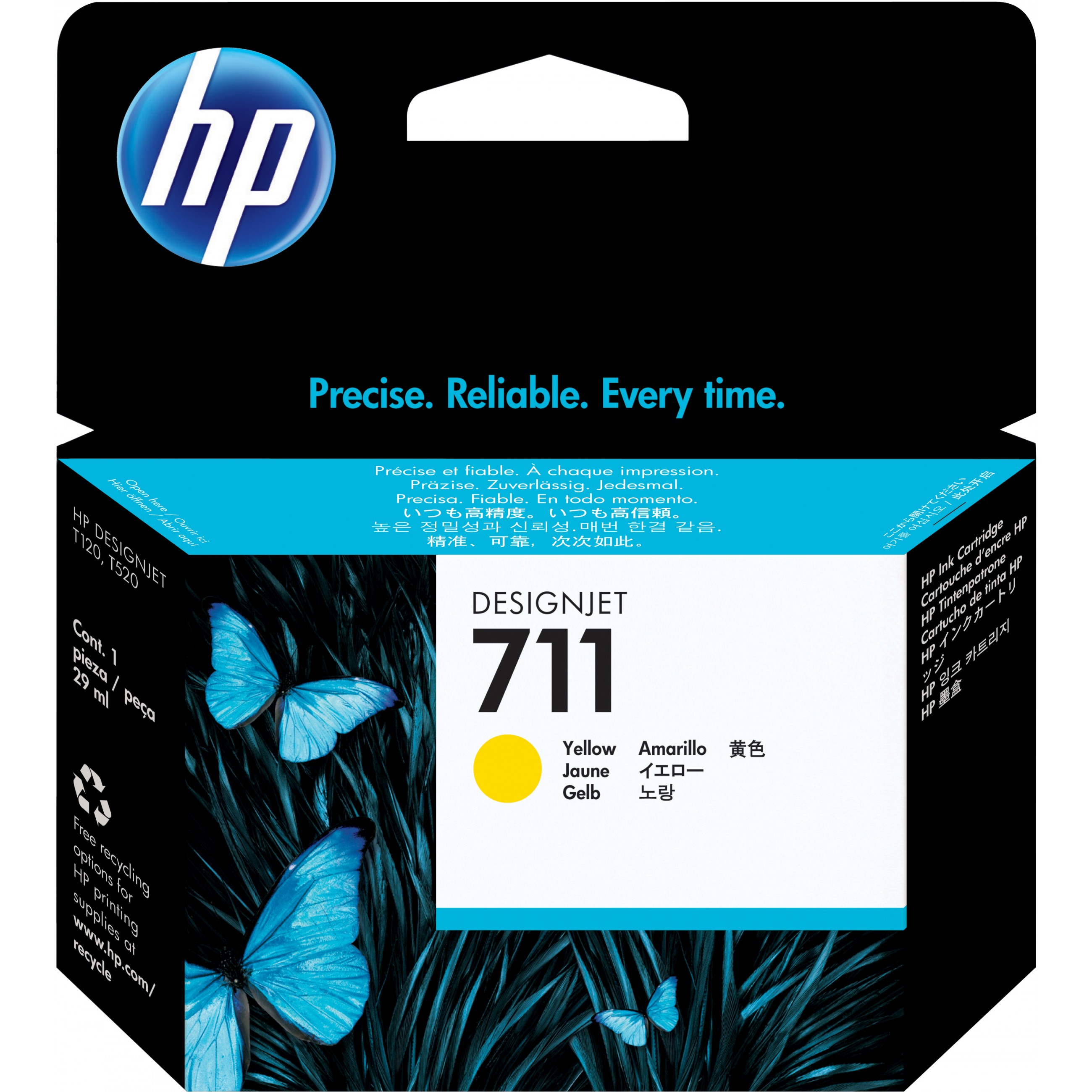 HP Tinte 711 CZ132A Gelb