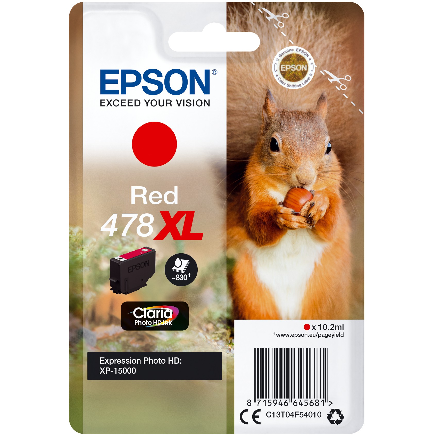 Epson 478 C13T04F54010 red HC