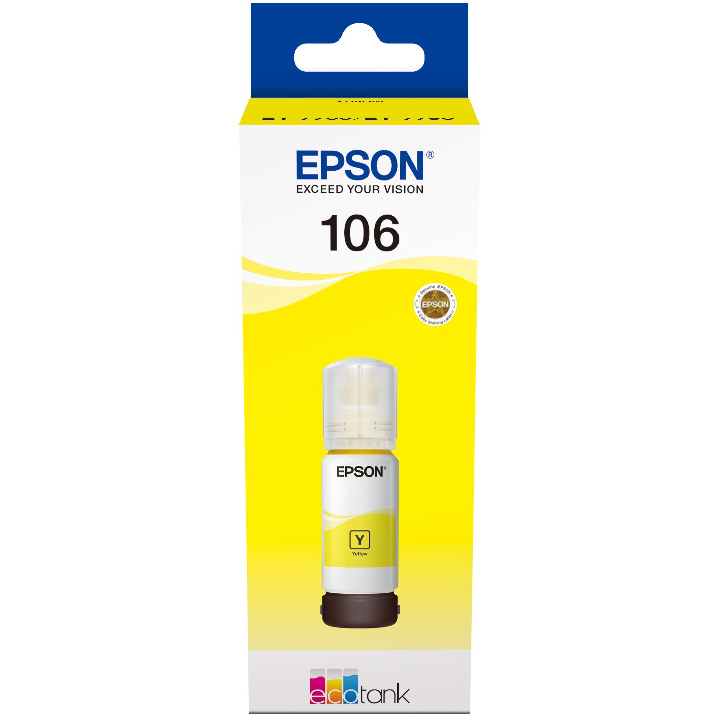 Epson Tinte 1LB 106 EcoTank Yellow ink bottle