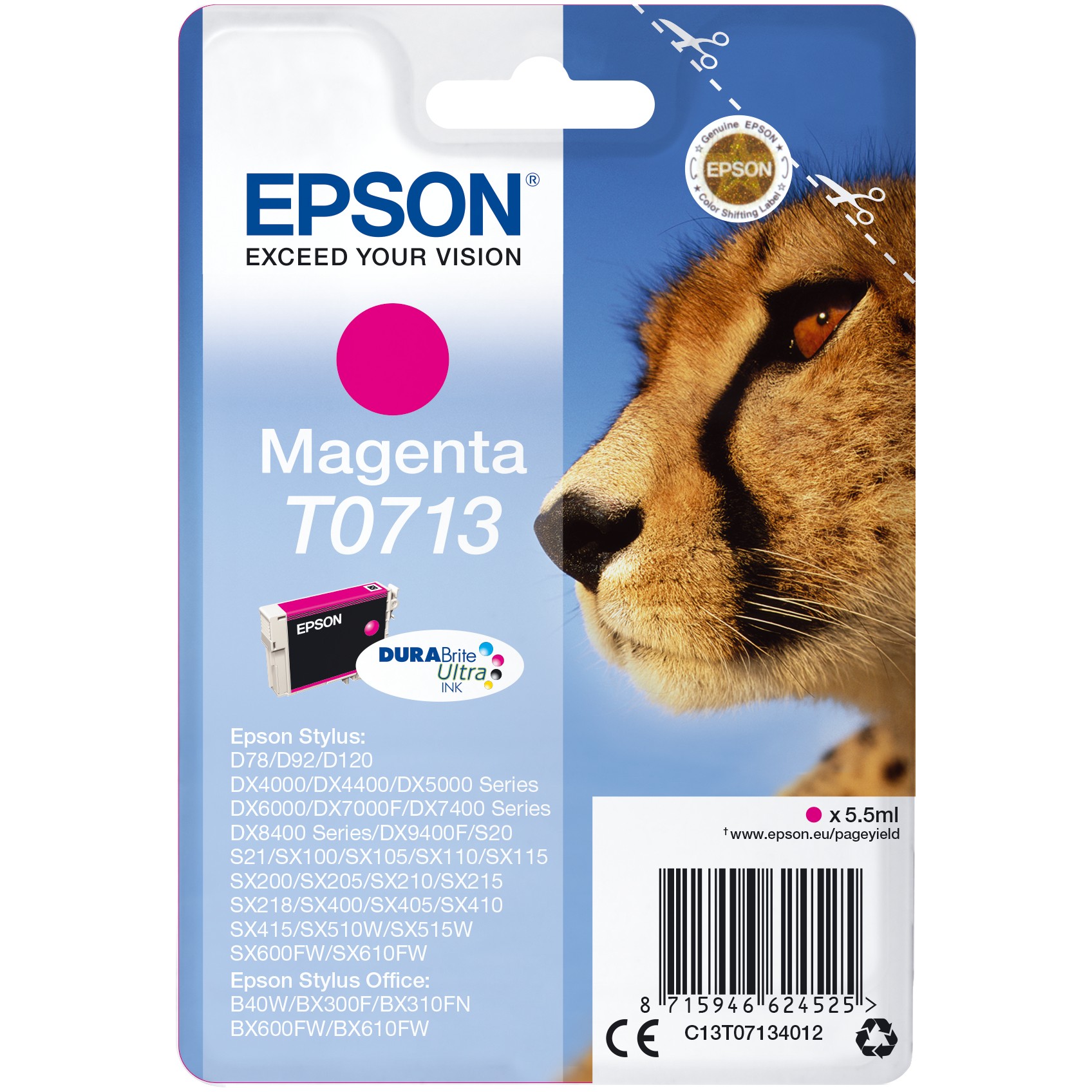 Epson Tinte T0713 magenta T0713