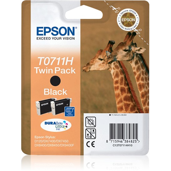 Epson T071140 Doppelpack black
