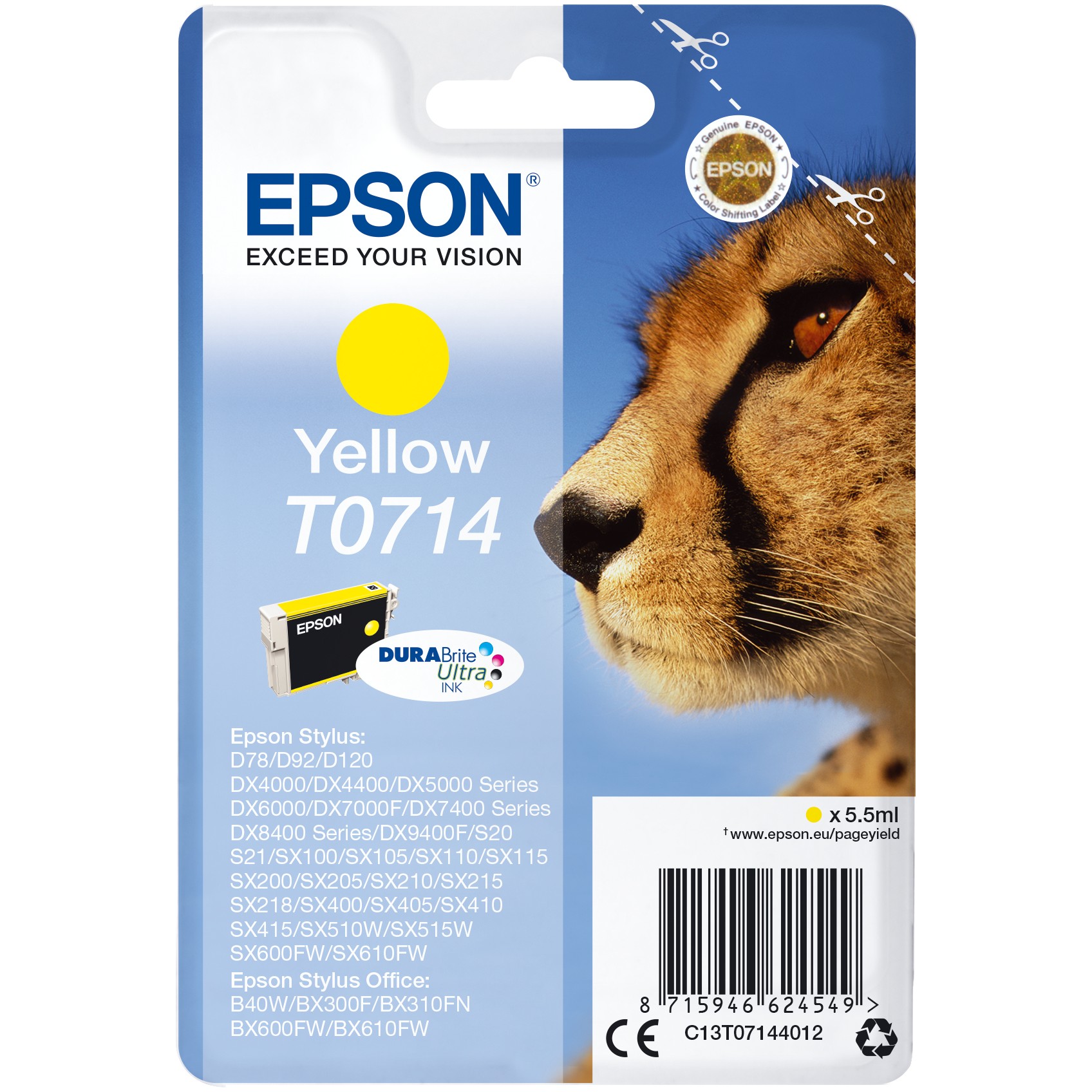 Epson T071440 yellow NEUE VERPACKUNG