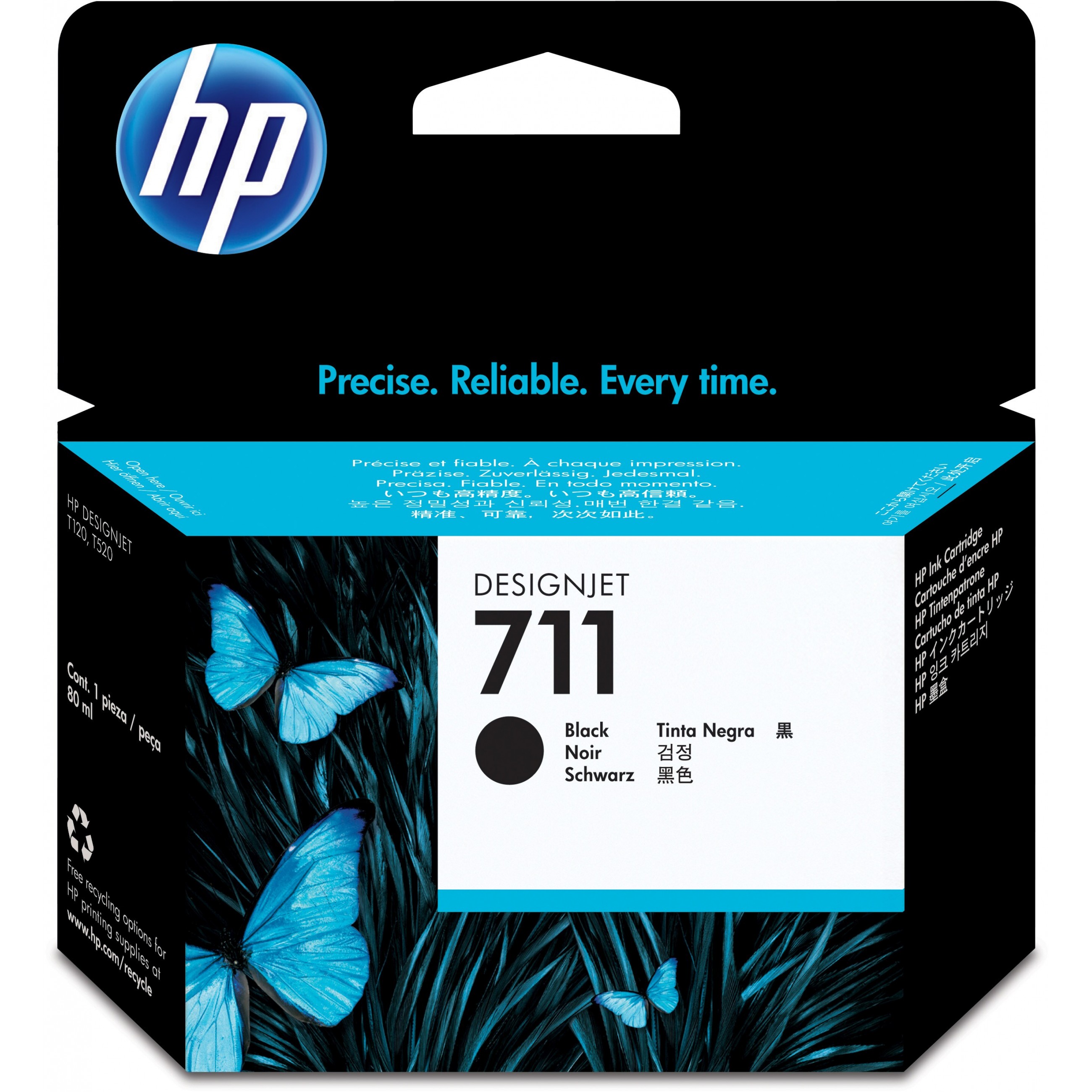 HP Tinte 711 (CZ133A) schwarz Druckerpatrone