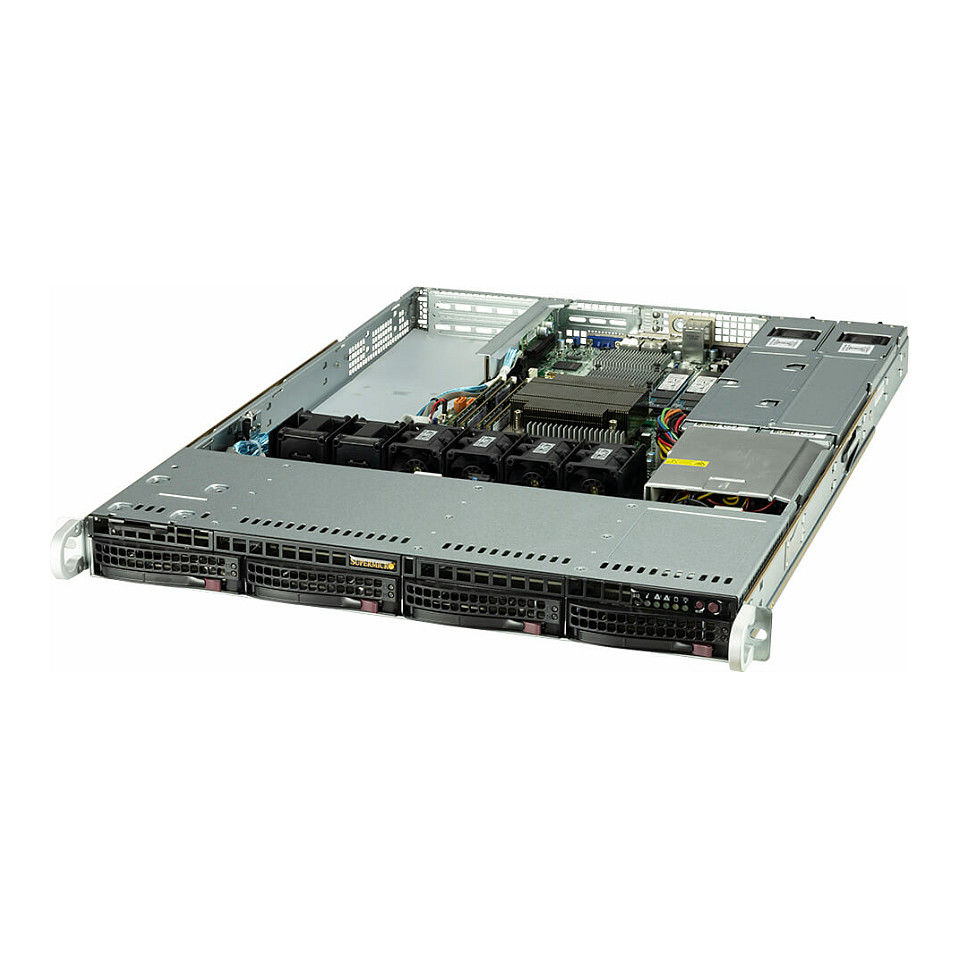 Server Supermicro Barebone UP SuperServer 1U Single Sockel 1200 SYS-510T-WTR-EU