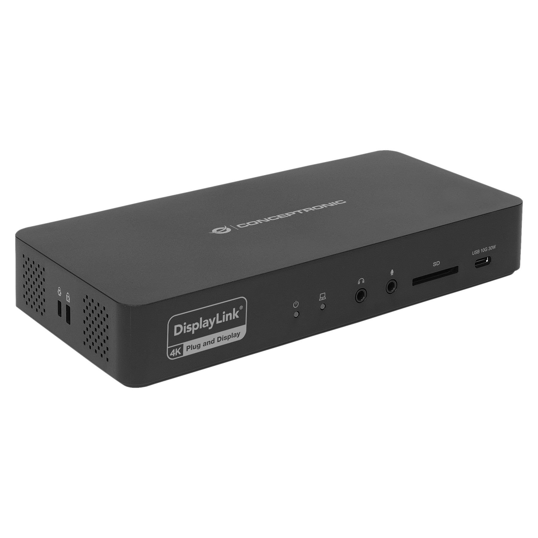CONCEPTRONIC 17-1 Dock USB-C->HDMI/DP/GbE/3xUSB-C/+ 135W sw