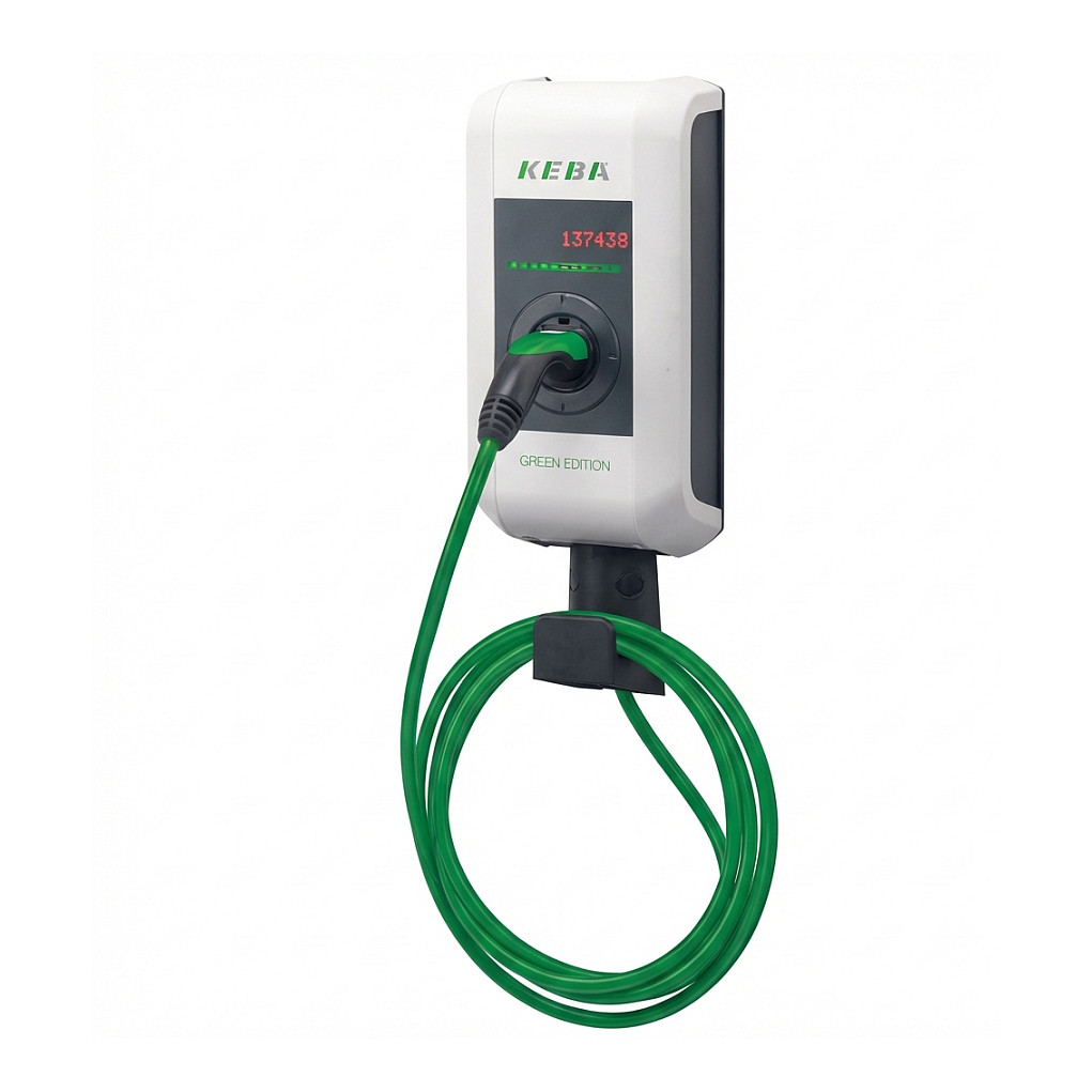 KEBA KC-P30-EC240422-L0R-GE c-series EN Type2 6m Cable 22kW-RFID-ME - GREEN EDIT