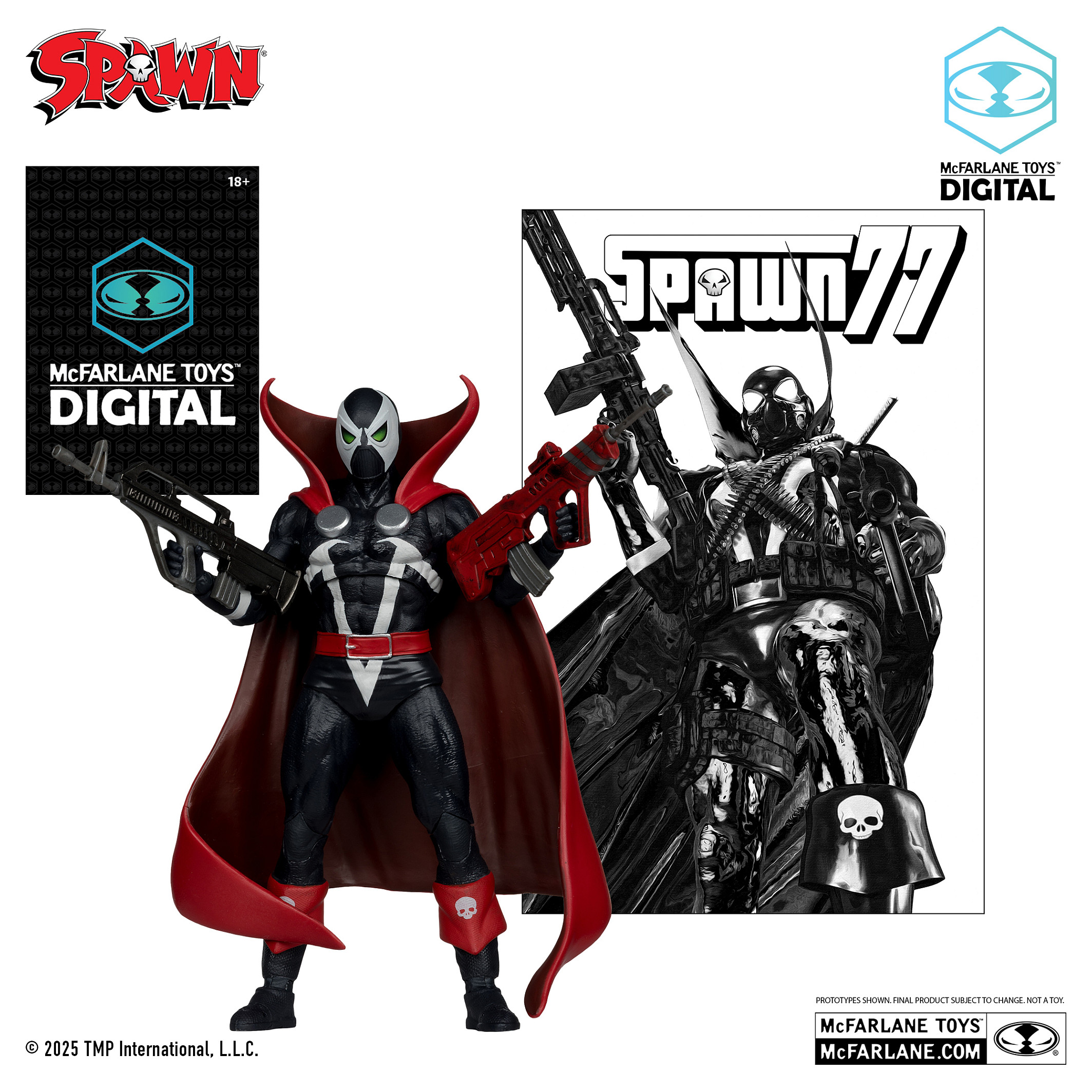 McFarlane Spawn Figur mit Comic 7in