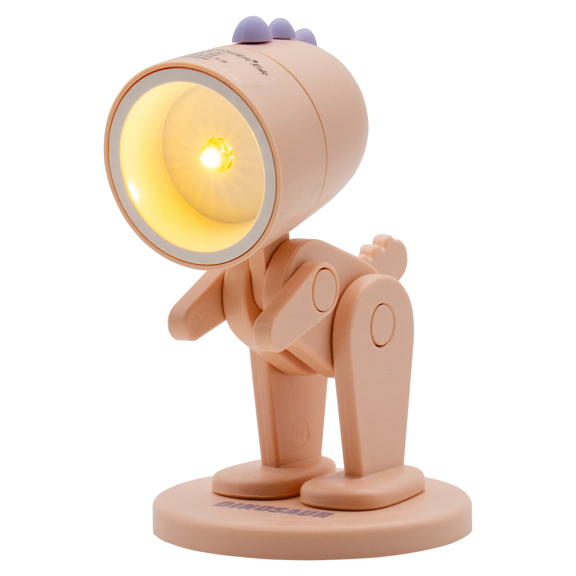 RealPower LED-Tier Taschenlampe Pink dino mit Sockel