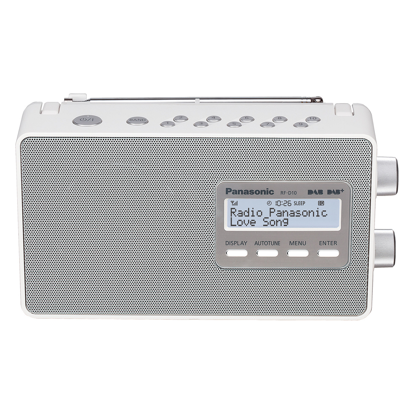 Panasonic RF-D10EG Tragbares DAB-Radio 2 Watt silver