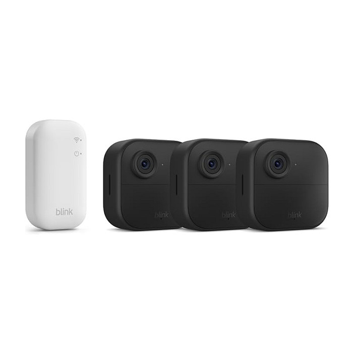 Blink Outdoor 4 Netzwerk Überwachungskamera 1080p Wi-Fi 3er Set black