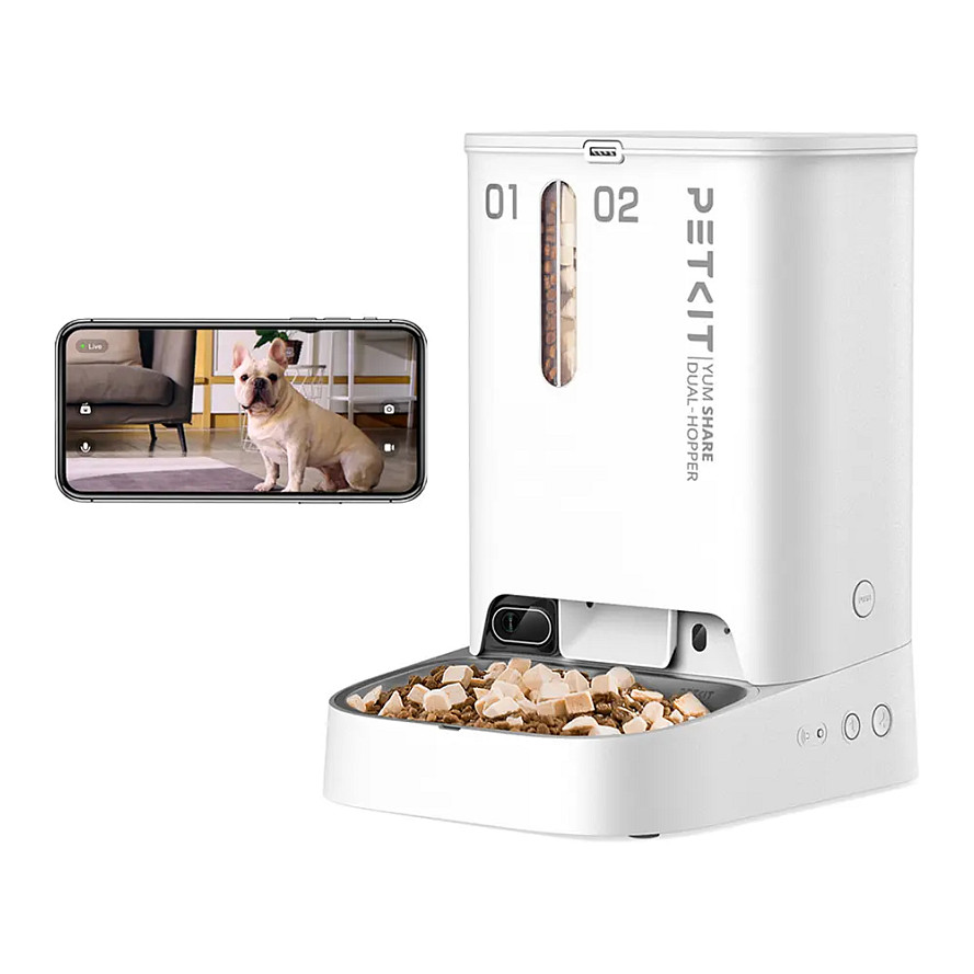PETKIT YumShare Dual-Hopper Futterautomat mit Kamera