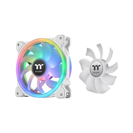 140mm Thermaltake SWAFAN 14 RGB Radiator Fan TT Premium Edition White 3 Pack