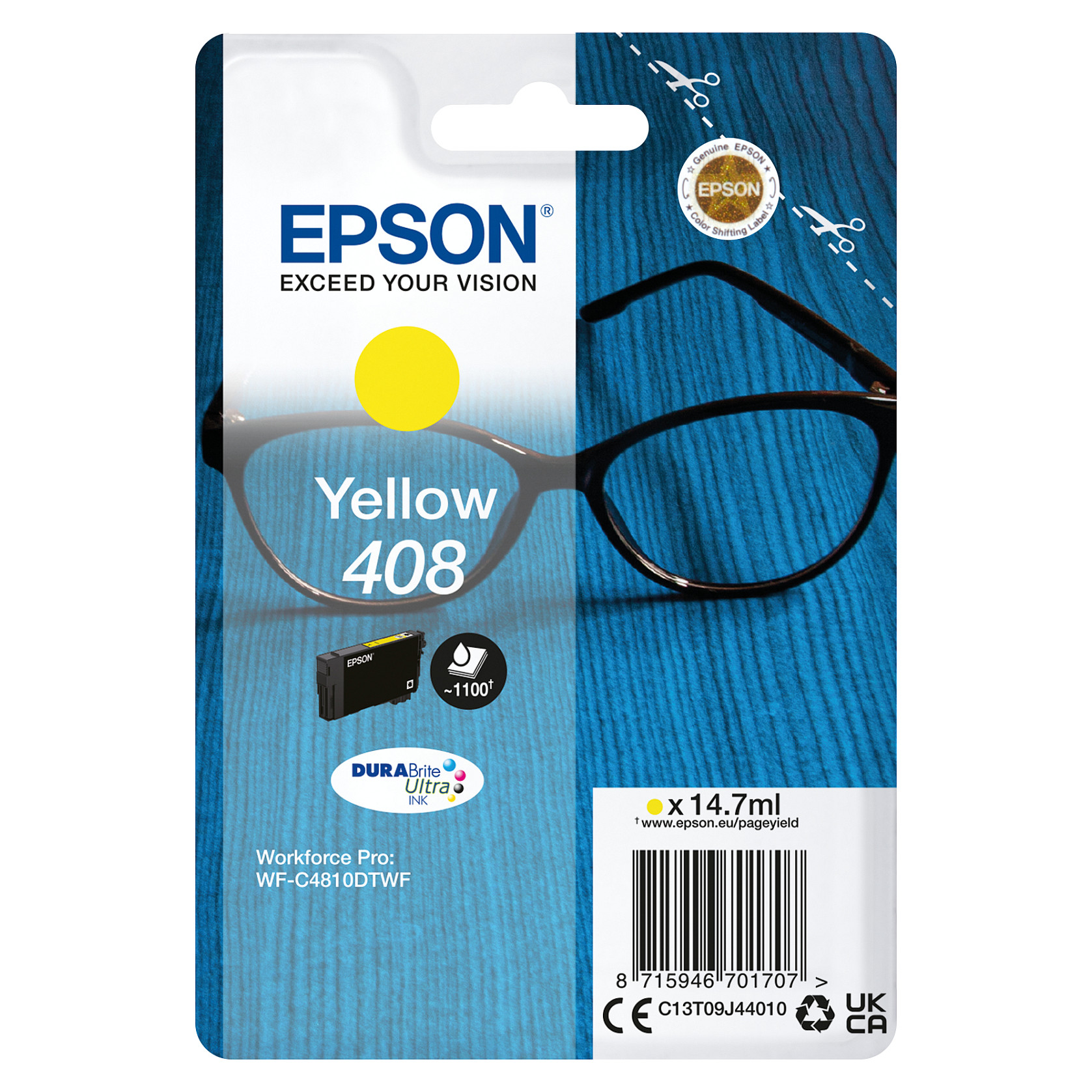 EPSON Tinte gelb 14.7ml WF C4x10x