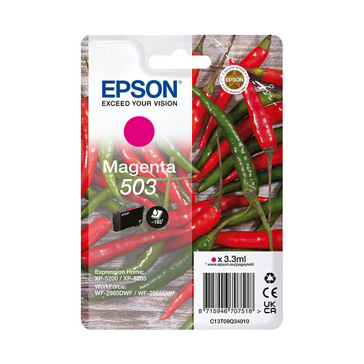 EPSON Tinte magenta 3.3ml XP 520x, WF 296x
